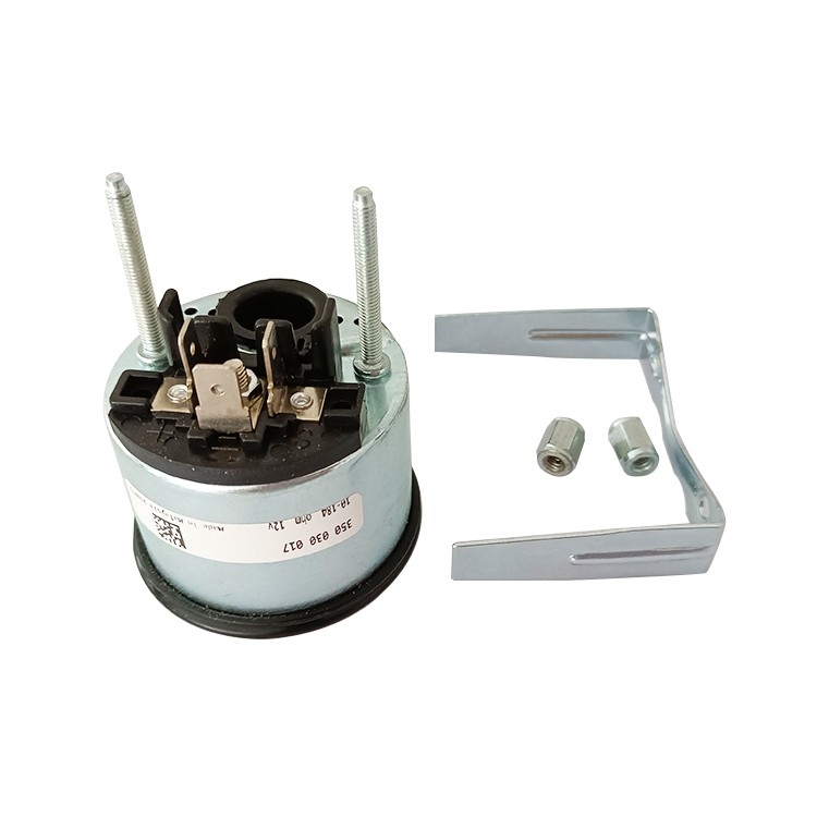 350030017 Round Oil Pressure Gauge Heavy Duty Truck VDO Pressure Gauge Electric 12V 52mm